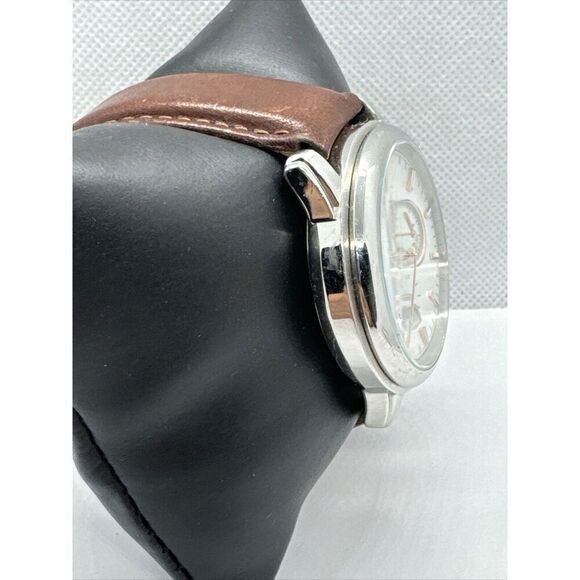Michael Kors Landaulet MK8372 Mens Brown Leather Analog Dial Quartz Watch JNA780 main image 5
